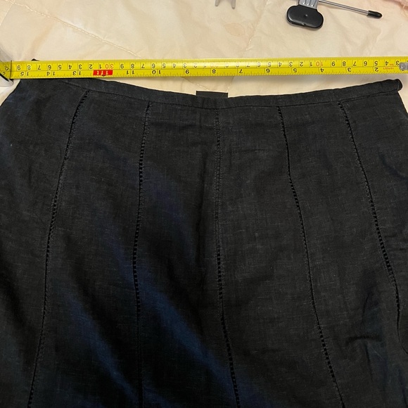 Lined linen flared skirt - Picture 3 of 5